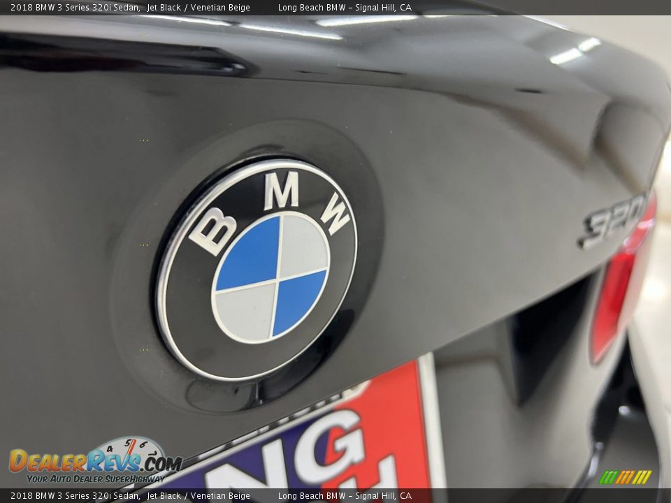 2018 BMW 3 Series 320i Sedan Jet Black / Venetian Beige Photo #16
