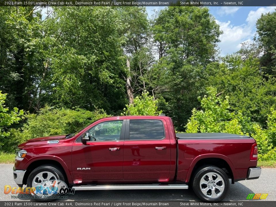 Delmonico Red Pearl 2021 Ram 1500 Laramie Crew Cab 4x4 Photo #1