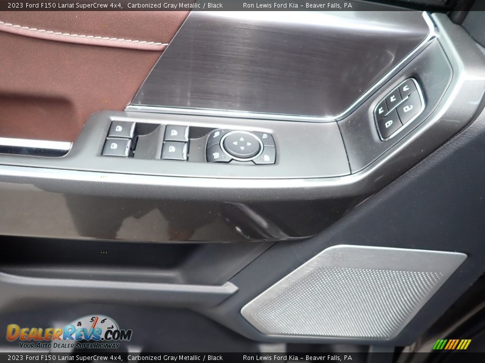 2023 Ford F150 Lariat SuperCrew 4x4 Carbonized Gray Metallic / Black Photo #19