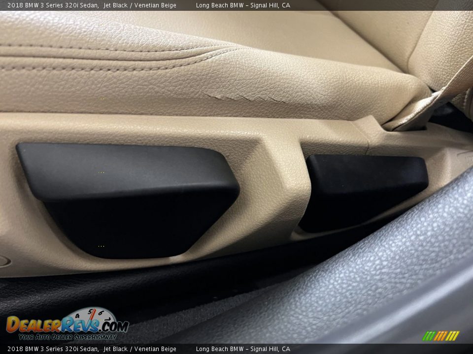 2018 BMW 3 Series 320i Sedan Jet Black / Venetian Beige Photo #23