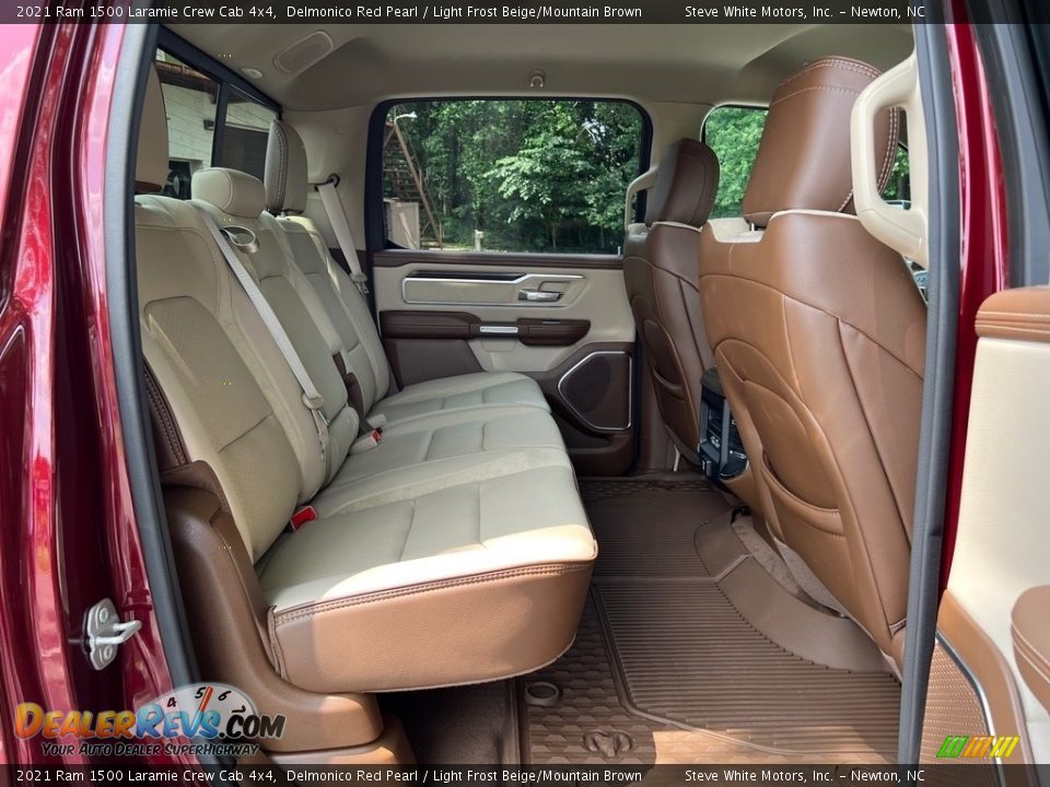 Rear Seat of 2021 Ram 1500 Laramie Crew Cab 4x4 Photo #17