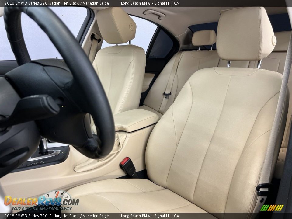 2018 BMW 3 Series 320i Sedan Jet Black / Venetian Beige Photo #36