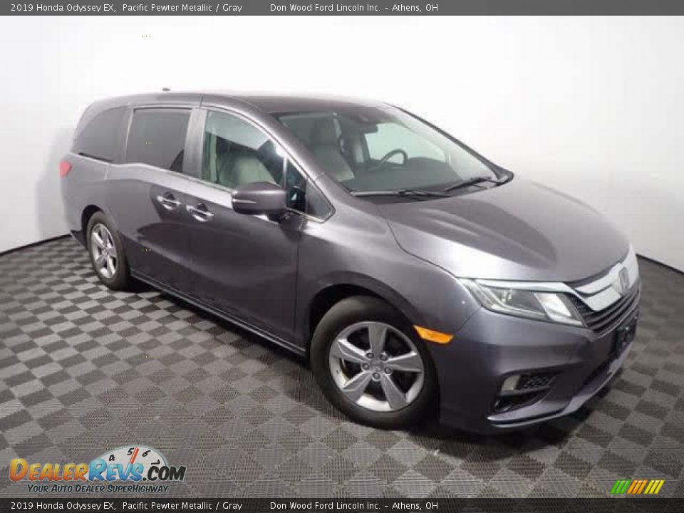 2019 Honda Odyssey EX Pacific Pewter Metallic / Gray Photo #3