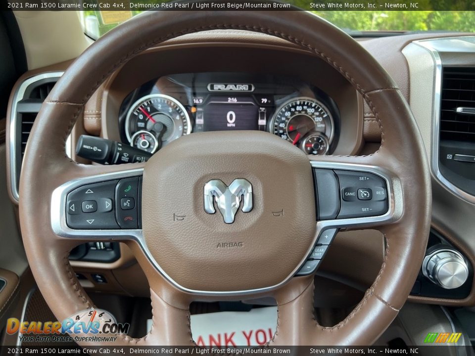 2021 Ram 1500 Laramie Crew Cab 4x4 Steering Wheel Photo #20