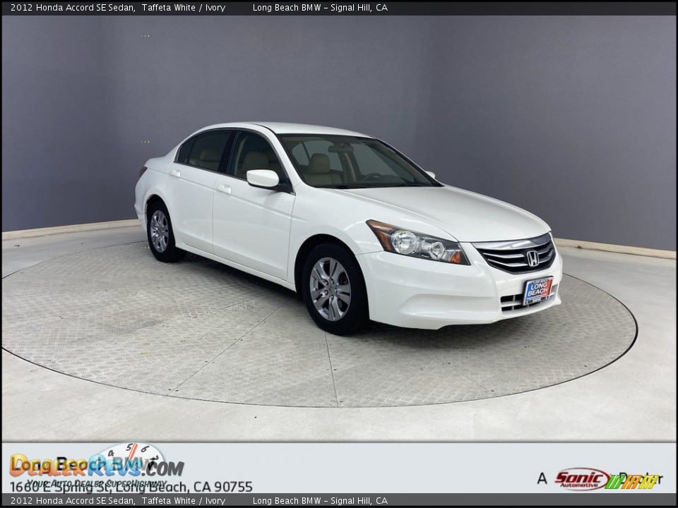 2012 Honda Accord SE Sedan Taffeta White / Ivory Photo #1