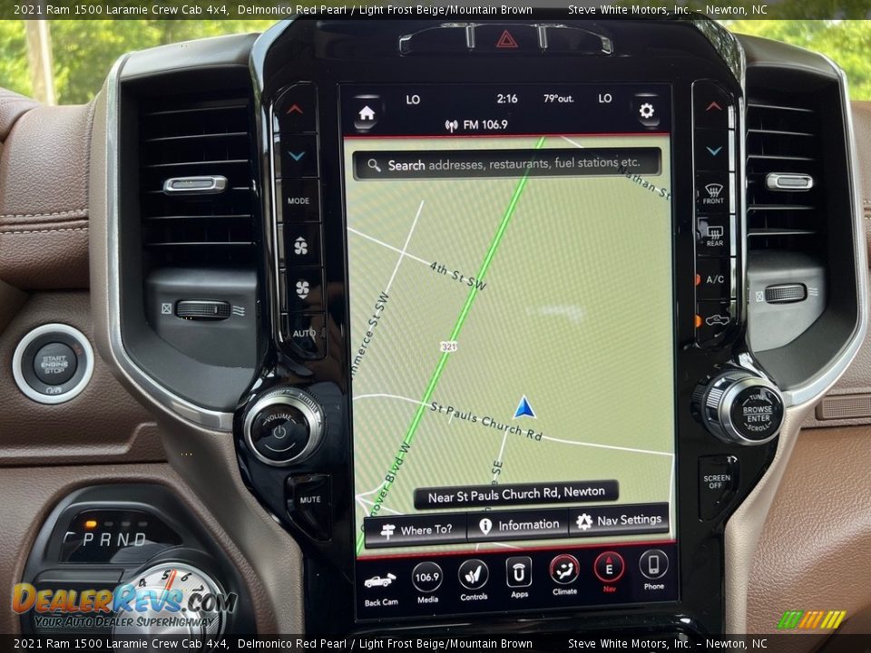 Navigation of 2021 Ram 1500 Laramie Crew Cab 4x4 Photo #24