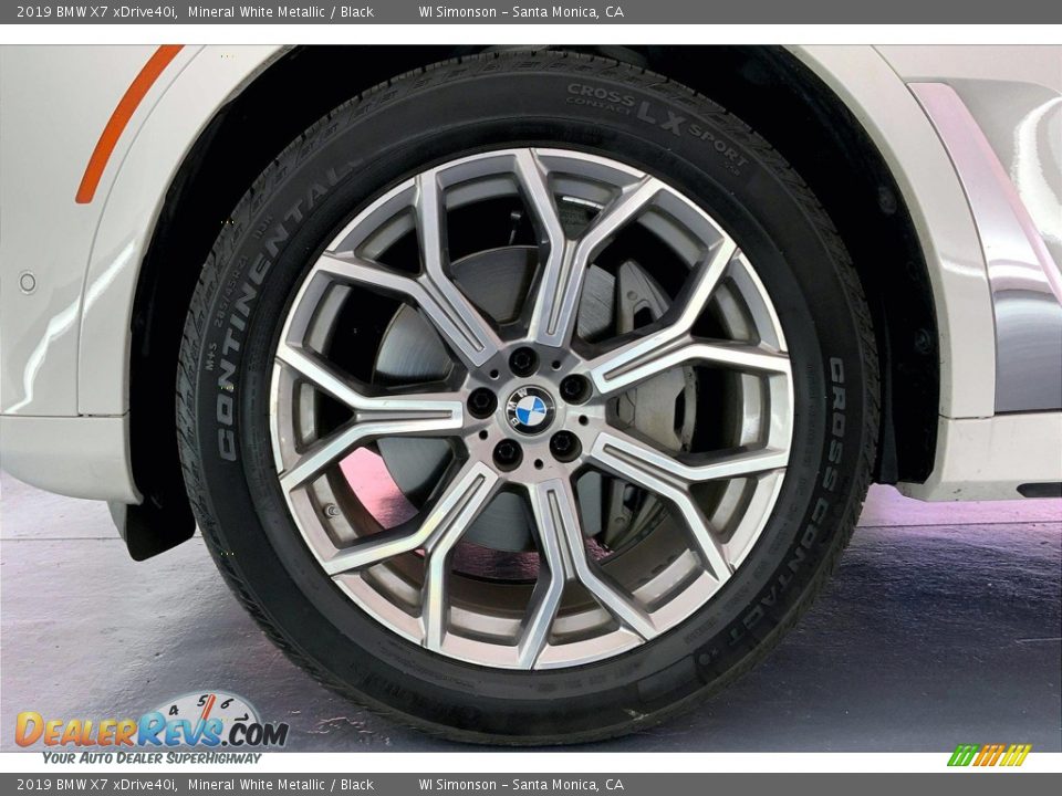 2019 BMW X7 xDrive40i Mineral White Metallic / Black Photo #8