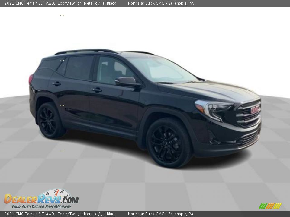 2021 GMC Terrain SLT AWD Ebony Twilight Metallic / Jet Black Photo #2