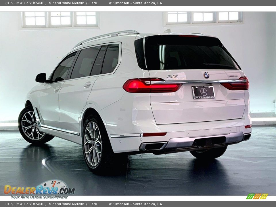 2019 BMW X7 xDrive40i Mineral White Metallic / Black Photo #10