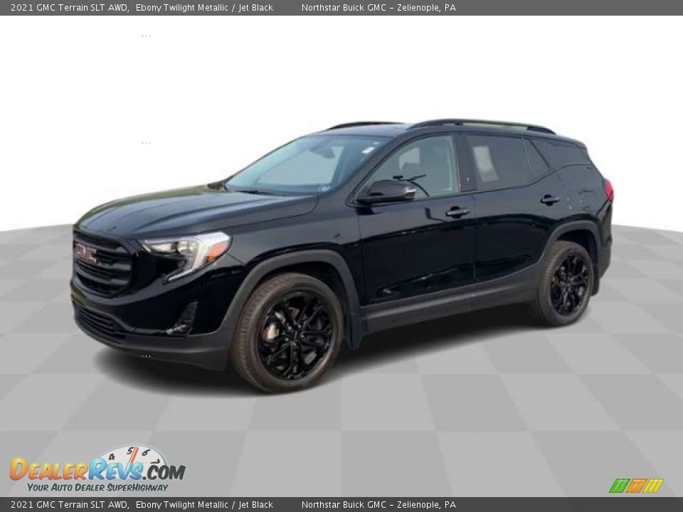 2021 GMC Terrain SLT AWD Ebony Twilight Metallic / Jet Black Photo #4