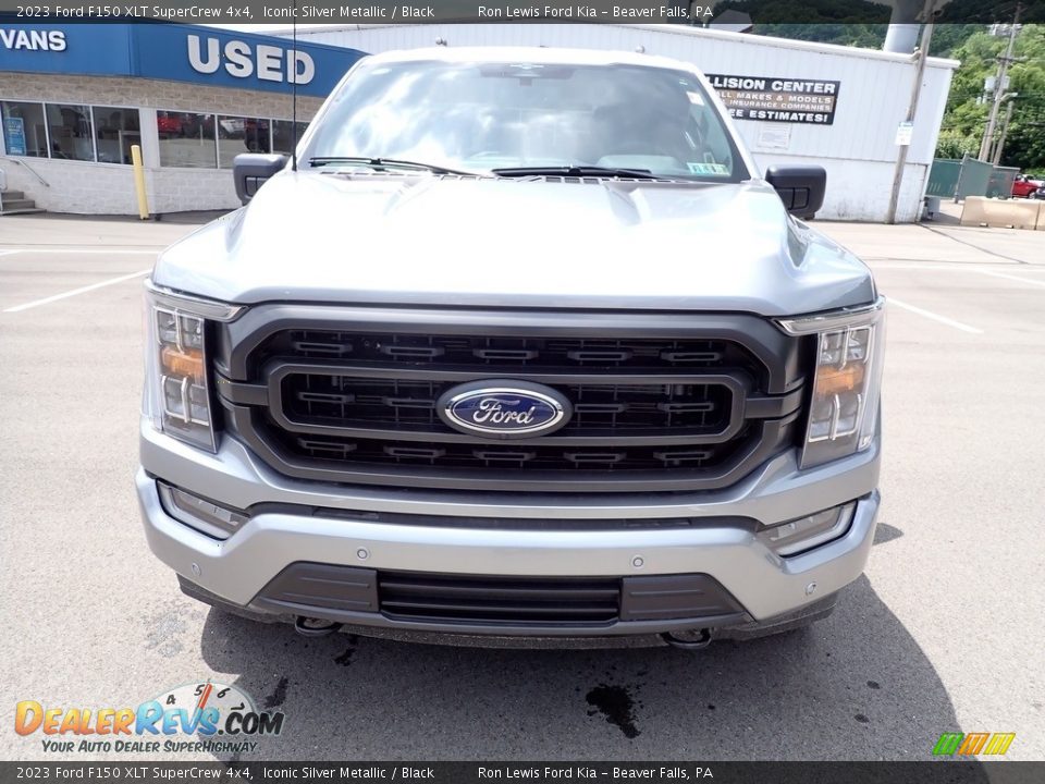 2023 Ford F150 XLT SuperCrew 4x4 Iconic Silver Metallic / Black Photo #3