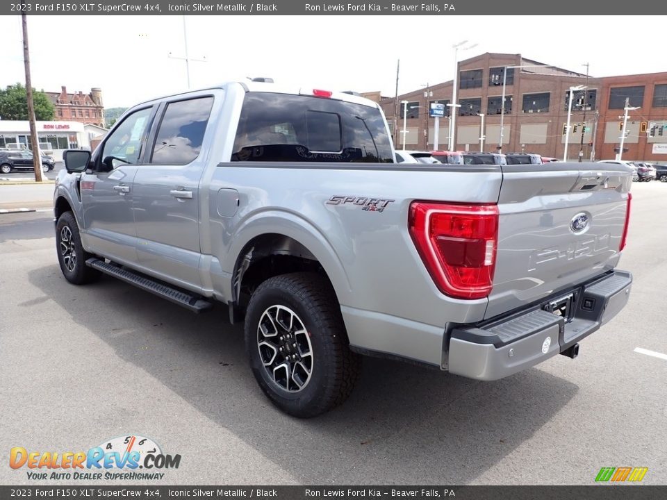 2023 Ford F150 XLT SuperCrew 4x4 Iconic Silver Metallic / Black Photo #6