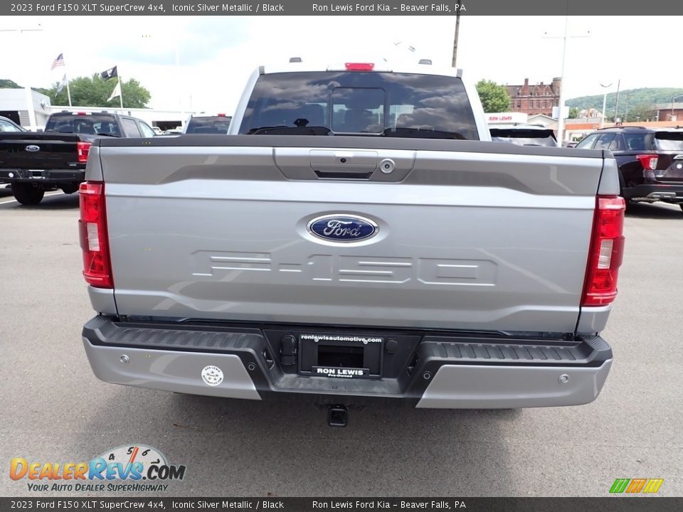2023 Ford F150 XLT SuperCrew 4x4 Iconic Silver Metallic / Black Photo #7
