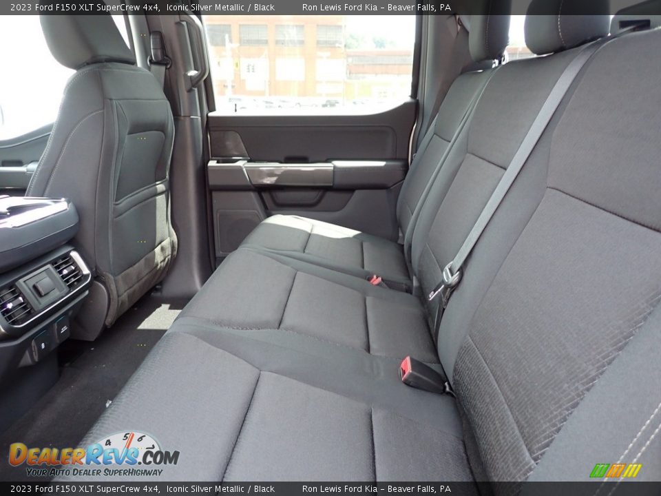 Rear Seat of 2023 Ford F150 XLT SuperCrew 4x4 Photo #11