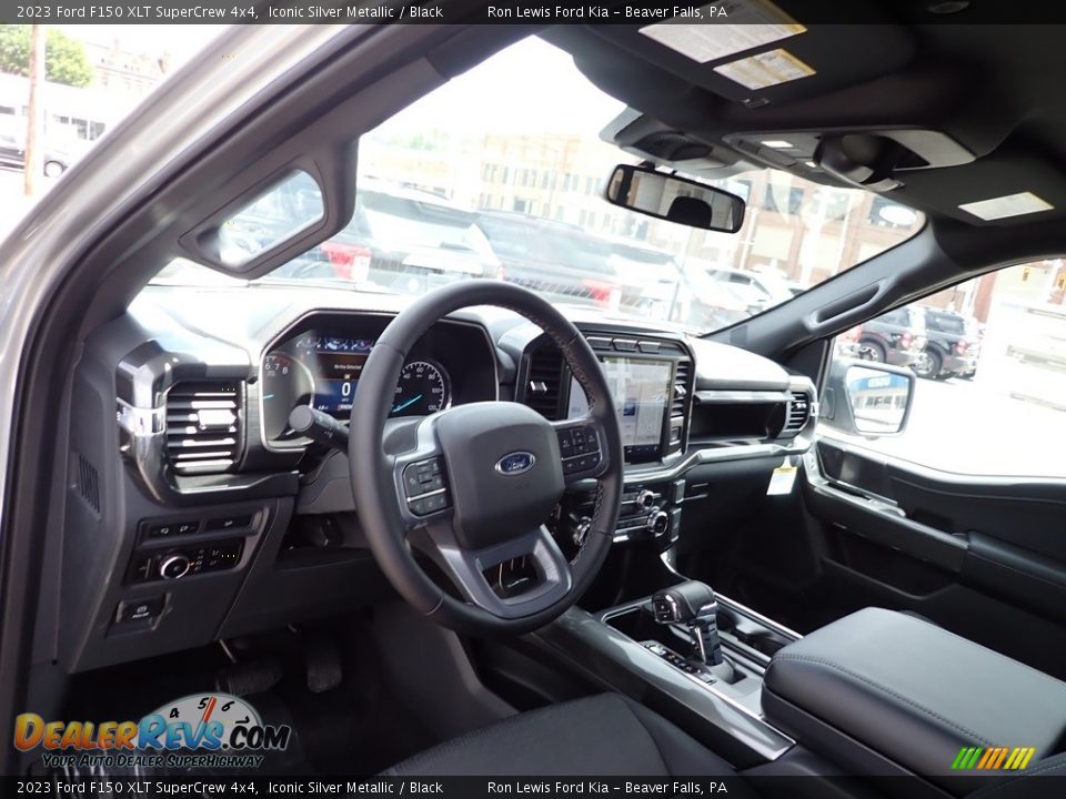 2023 Ford F150 XLT SuperCrew 4x4 Iconic Silver Metallic / Black Photo #12