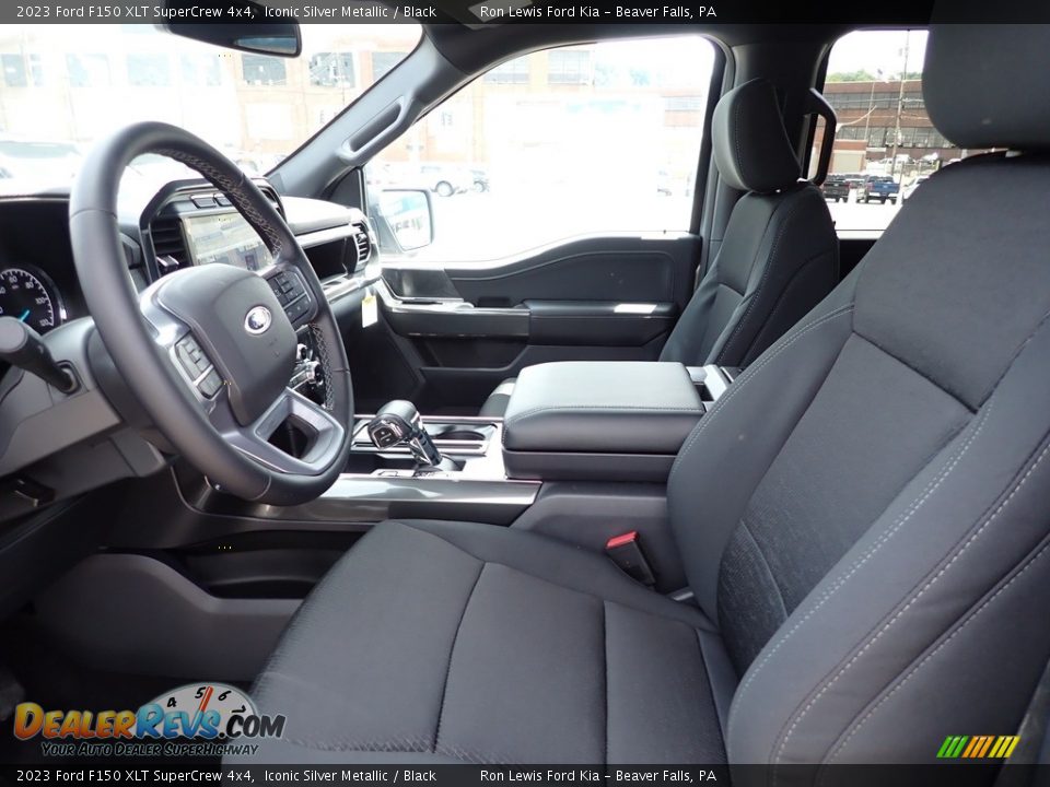 Black Interior - 2023 Ford F150 XLT SuperCrew 4x4 Photo #13