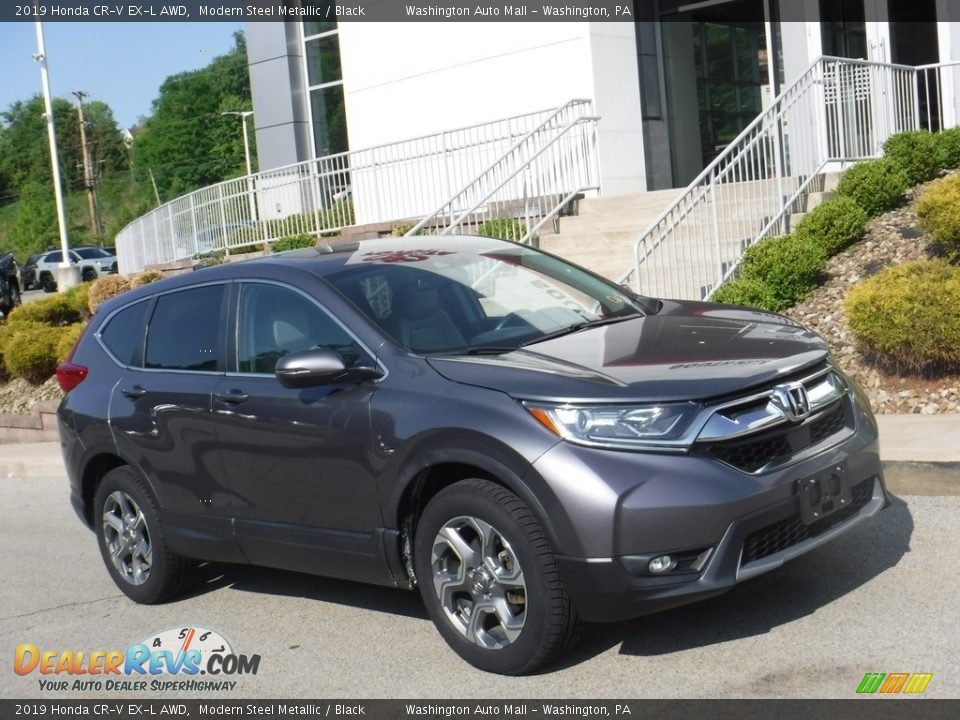 2019 Honda CR-V EX-L AWD Modern Steel Metallic / Black Photo #1