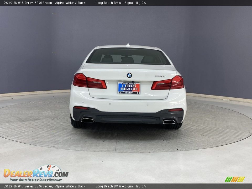 2019 BMW 5 Series 530i Sedan Alpine White / Black Photo #4