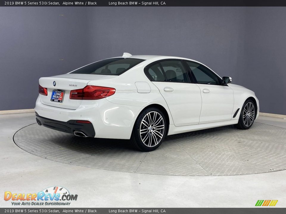 2019 BMW 5 Series 530i Sedan Alpine White / Black Photo #5