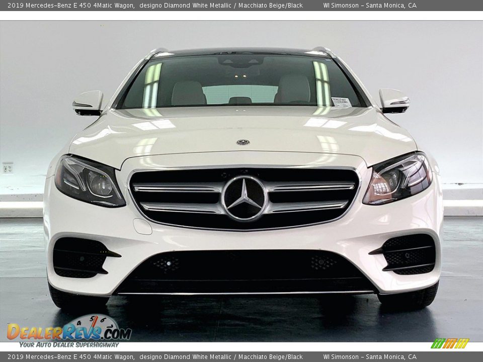 2019 Mercedes-Benz E 450 4Matic Wagon designo Diamond White Metallic / Macchiato Beige/Black Photo #2