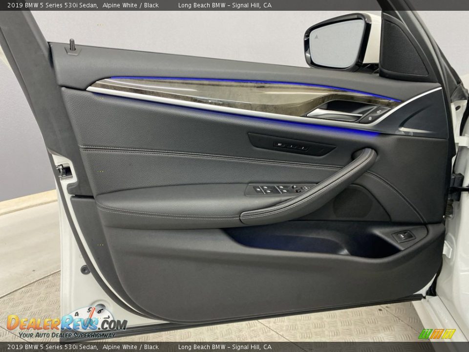 2019 BMW 5 Series 530i Sedan Alpine White / Black Photo #12