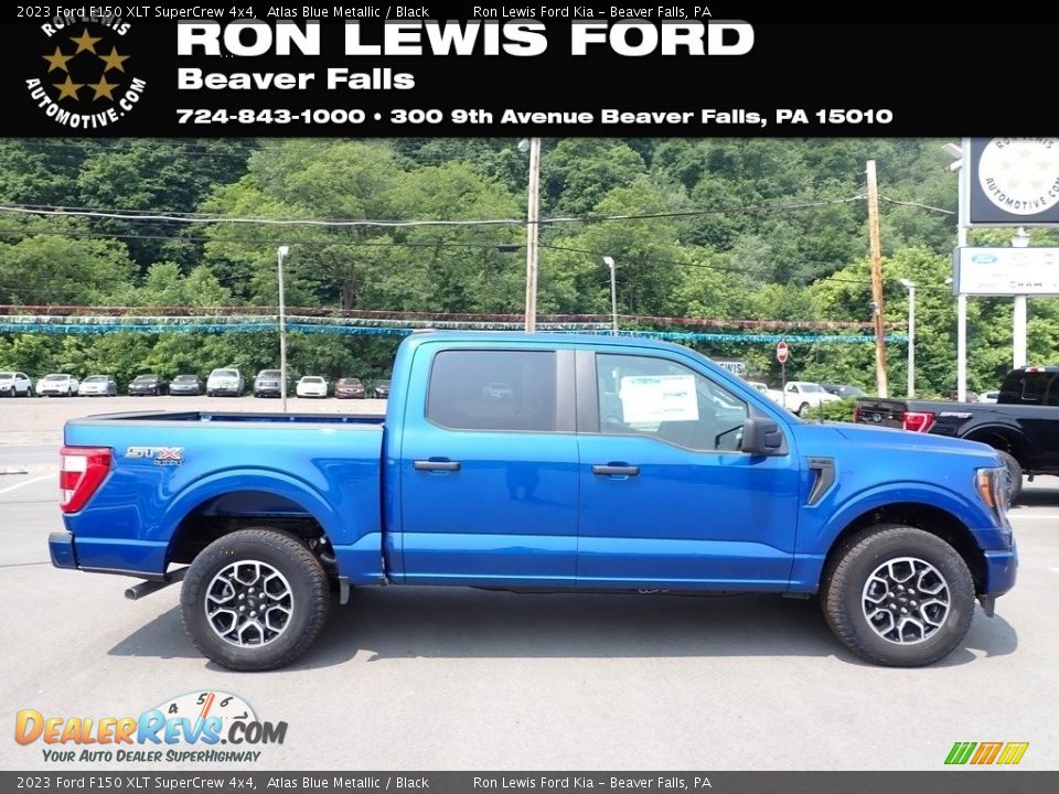 2023 Ford F150 XLT SuperCrew 4x4 Atlas Blue Metallic / Black Photo #1