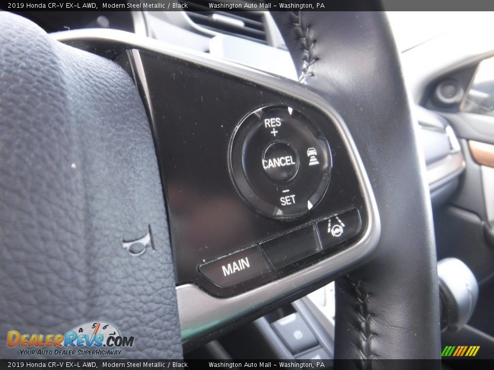 2019 Honda CR-V EX-L AWD Modern Steel Metallic / Black Photo #10