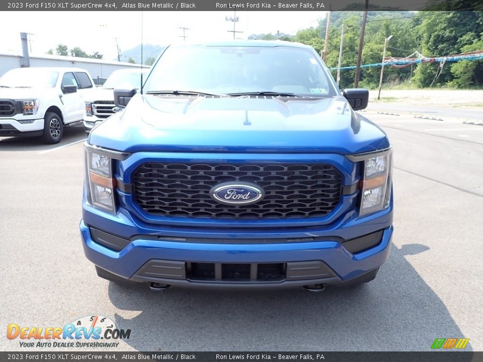 2023 Ford F150 XLT SuperCrew 4x4 Atlas Blue Metallic / Black Photo #3