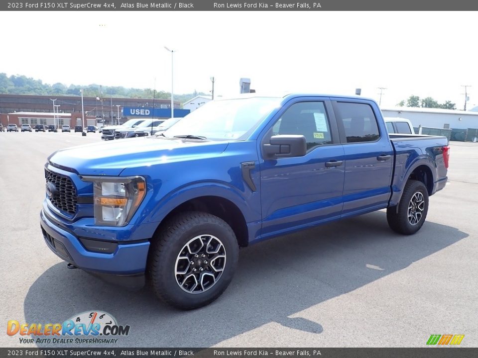 2023 Ford F150 XLT SuperCrew 4x4 Atlas Blue Metallic / Black Photo #4