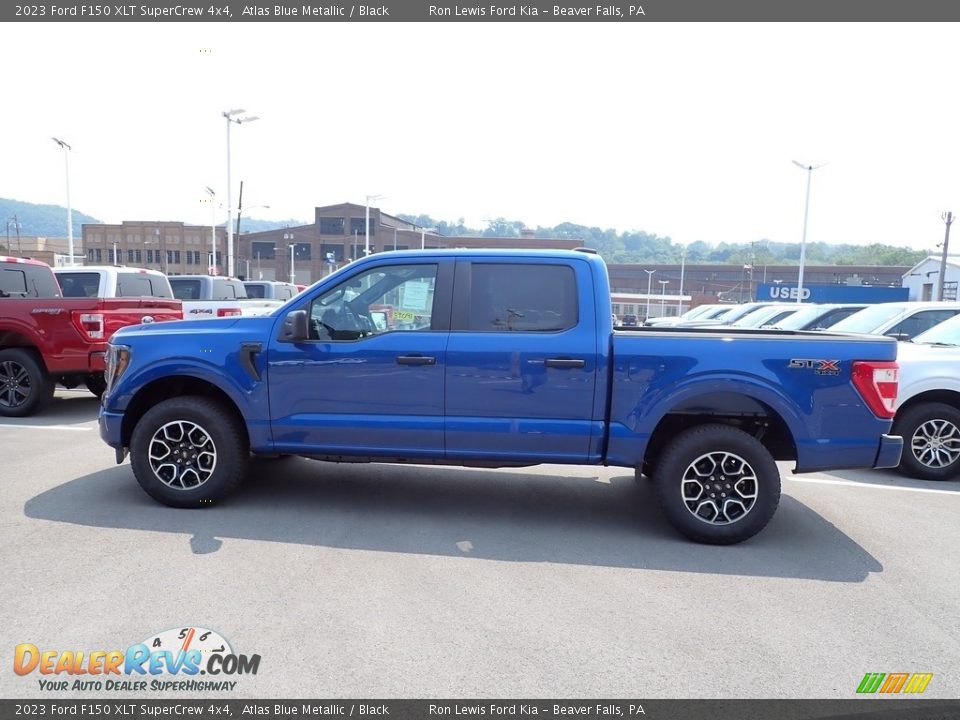 2023 Ford F150 XLT SuperCrew 4x4 Atlas Blue Metallic / Black Photo #5