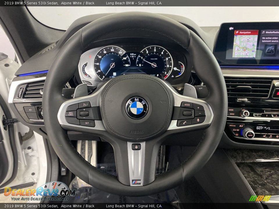 2019 BMW 5 Series 530i Sedan Alpine White / Black Photo #17