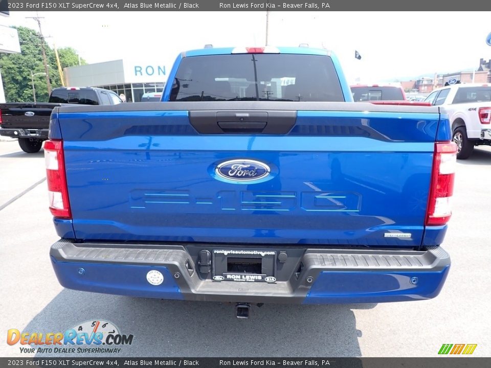 2023 Ford F150 XLT SuperCrew 4x4 Atlas Blue Metallic / Black Photo #7