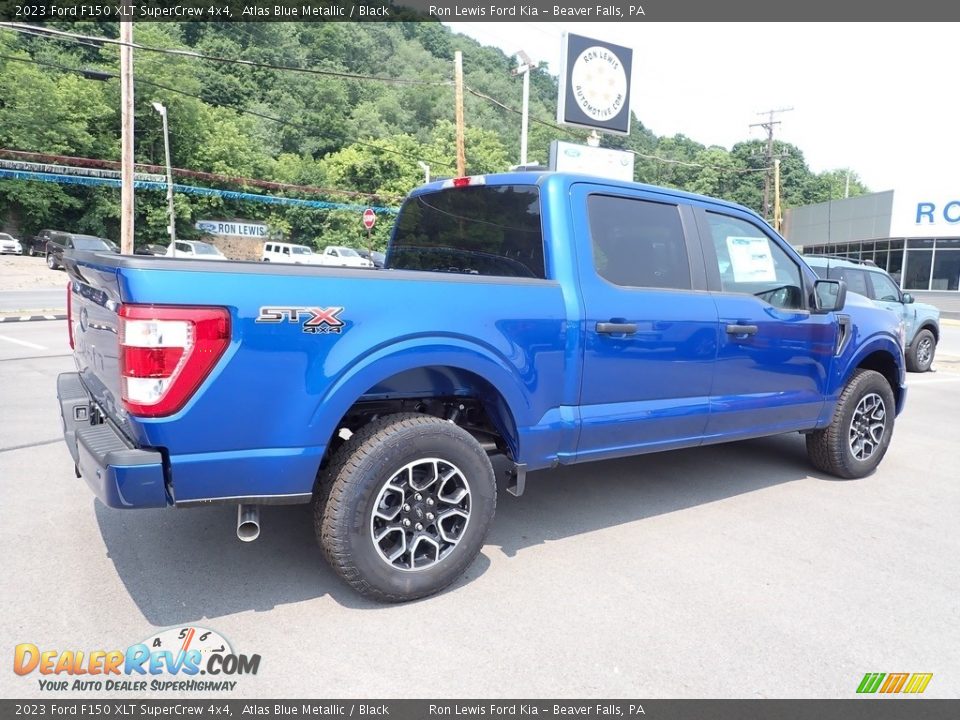 2023 Ford F150 XLT SuperCrew 4x4 Atlas Blue Metallic / Black Photo #8