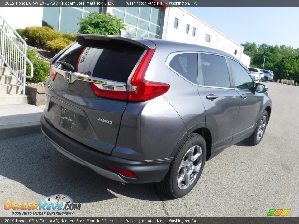 2019 Honda CR-V EX-L AWD Modern Steel Metallic / Black Photo #17