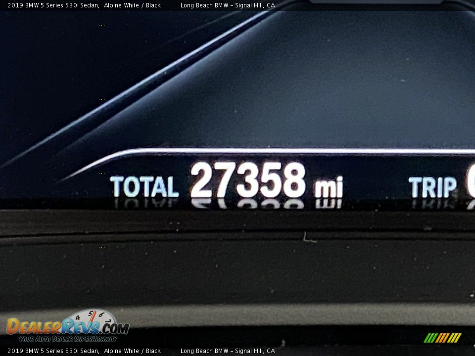 2019 BMW 5 Series 530i Sedan Alpine White / Black Photo #21