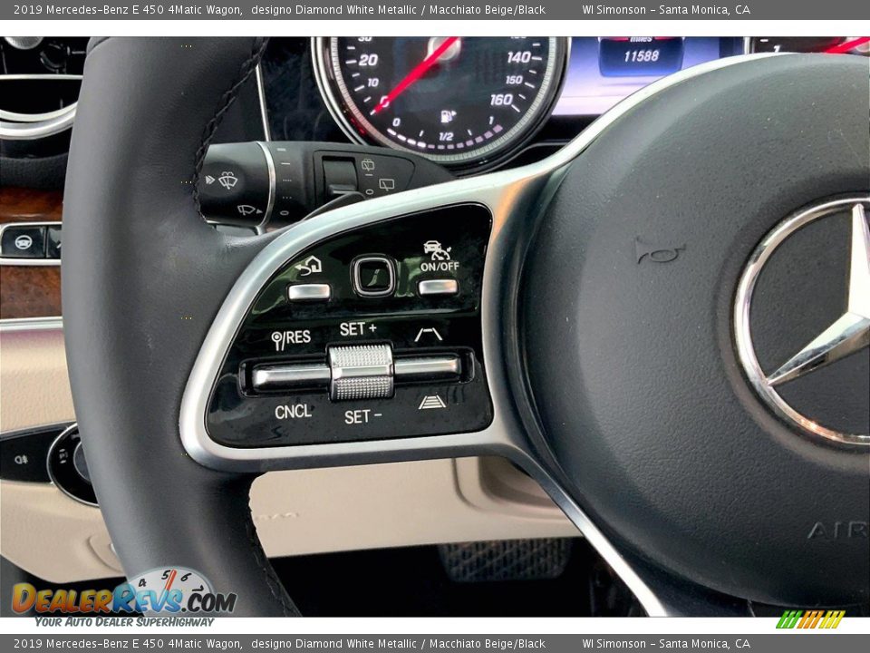 2019 Mercedes-Benz E 450 4Matic Wagon Steering Wheel Photo #21