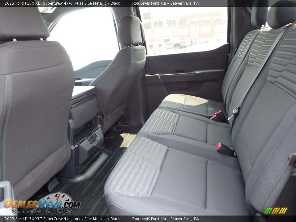 Rear Seat of 2023 Ford F150 XLT SuperCrew 4x4 Photo #13