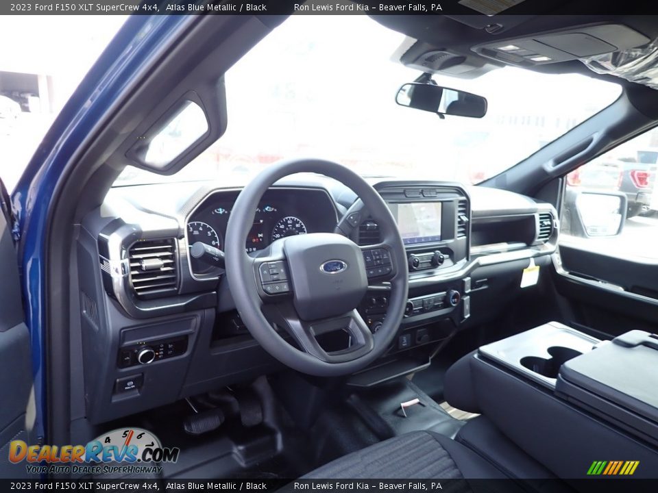 2023 Ford F150 XLT SuperCrew 4x4 Atlas Blue Metallic / Black Photo #14