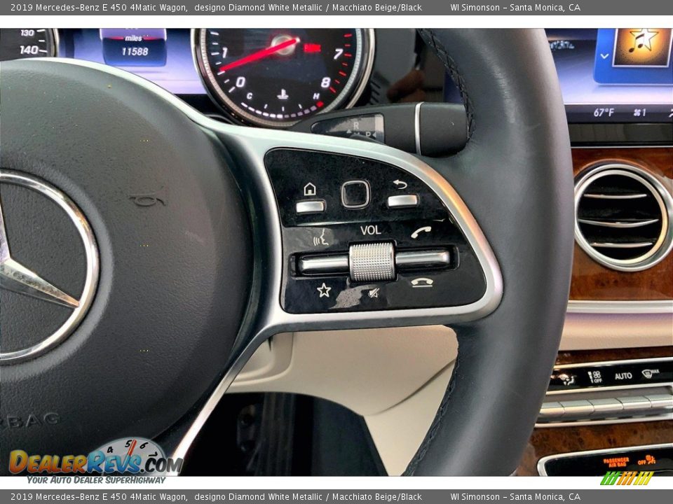 2019 Mercedes-Benz E 450 4Matic Wagon Steering Wheel Photo #22