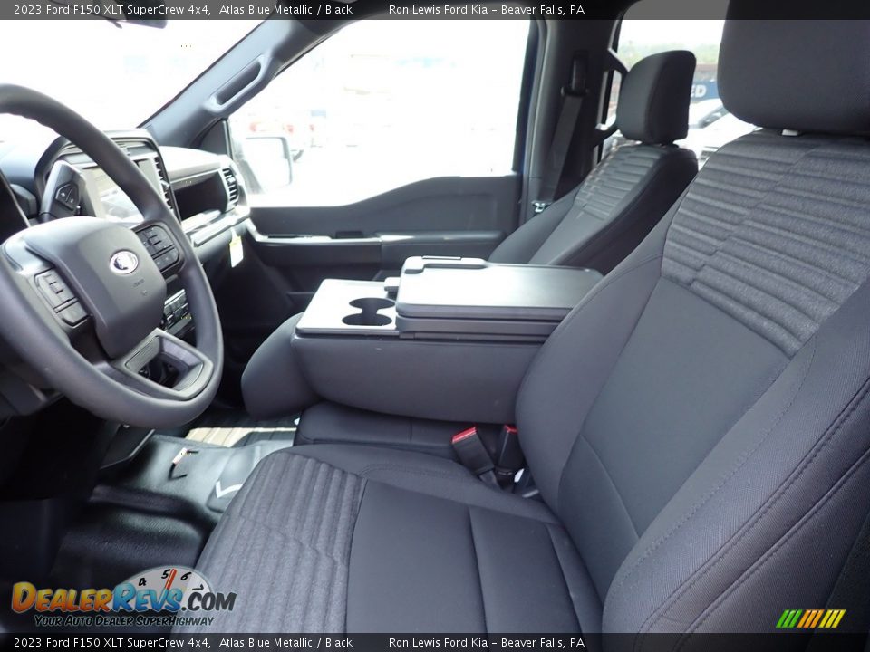 2023 Ford F150 XLT SuperCrew 4x4 Atlas Blue Metallic / Black Photo #15