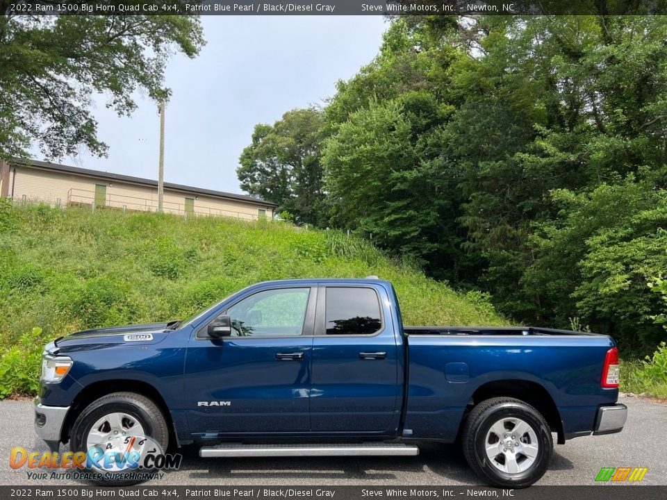 Patriot Blue Pearl 2022 Ram 1500 Big Horn Quad Cab 4x4 Photo #1