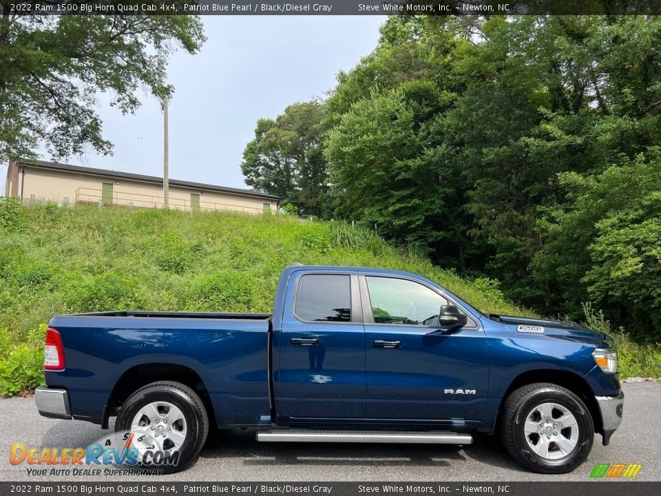 Patriot Blue Pearl 2022 Ram 1500 Big Horn Quad Cab 4x4 Photo #5