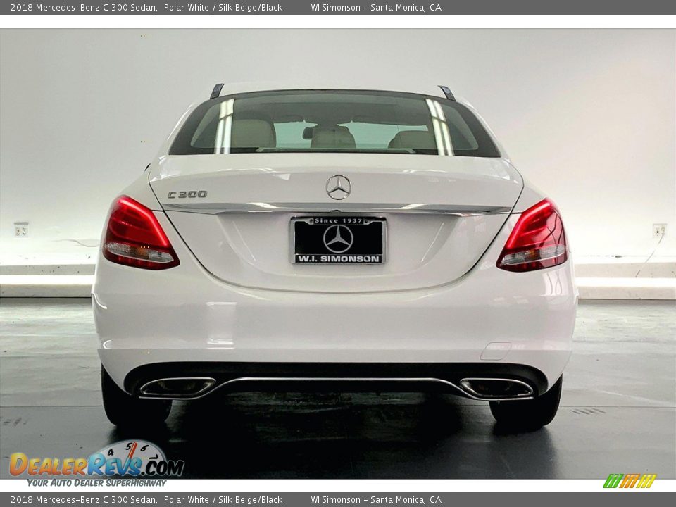 2018 Mercedes-Benz C 300 Sedan Polar White / Silk Beige/Black Photo #3