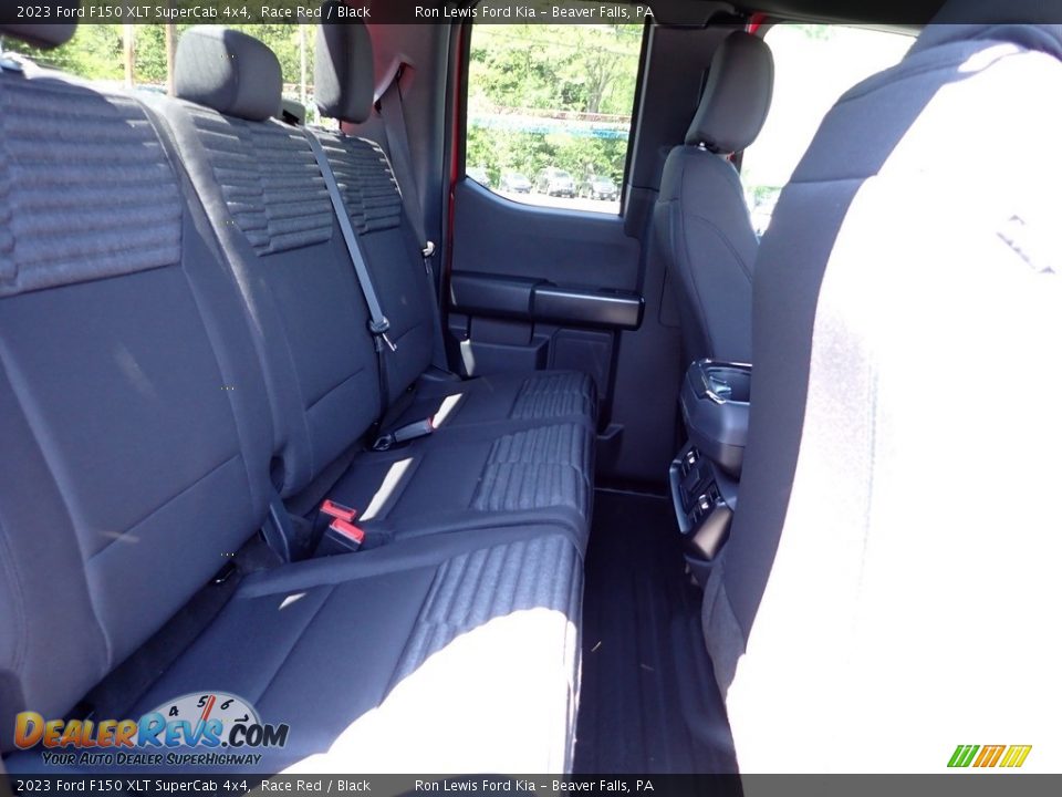 Rear Seat of 2023 Ford F150 XLT SuperCab 4x4 Photo #11
