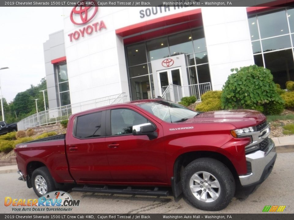 2019 Chevrolet Silverado 1500 LT Crew Cab 4WD Cajun Red Tintcoat / Jet Black Photo #2