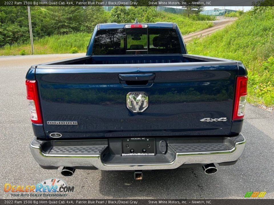 2022 Ram 1500 Big Horn Quad Cab 4x4 Patriot Blue Pearl / Black/Diesel Gray Photo #7