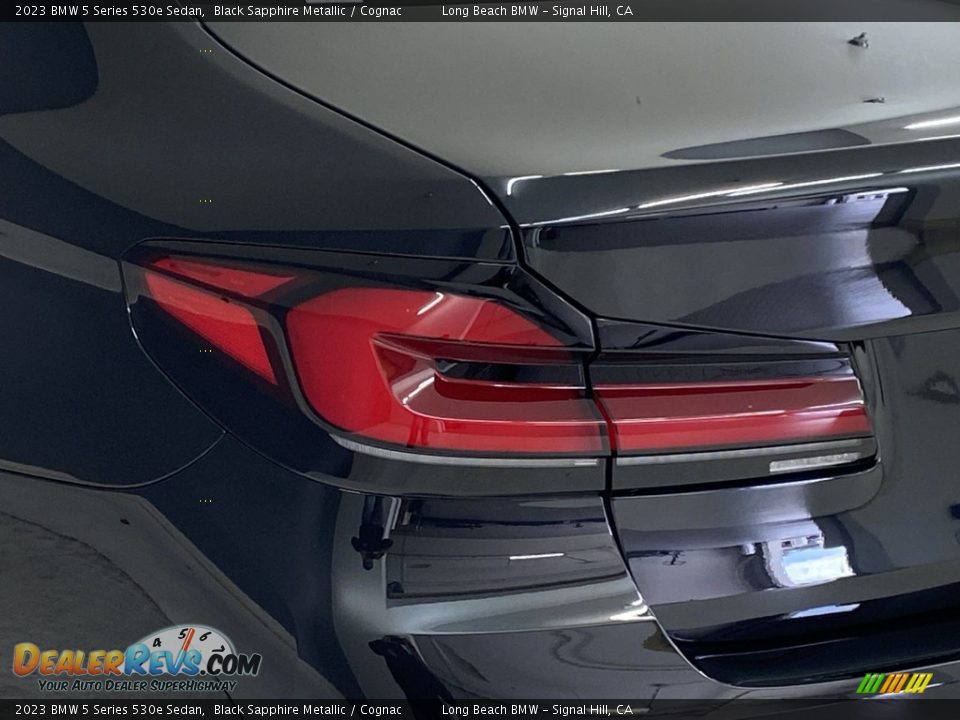 2023 BMW 5 Series 530e Sedan Black Sapphire Metallic / Cognac Photo #6
