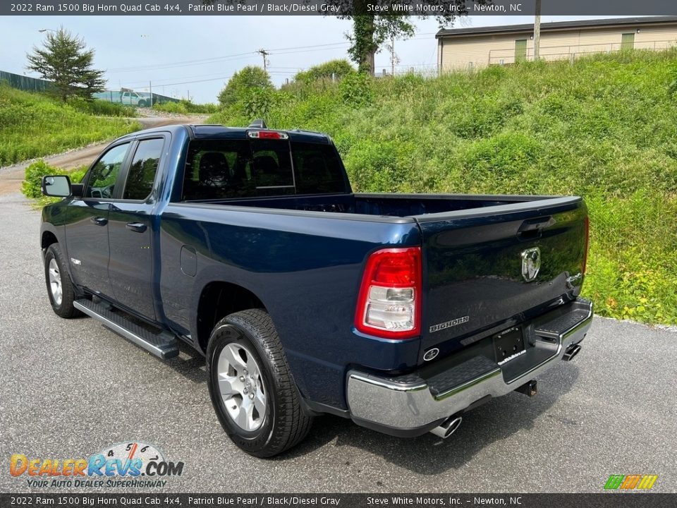 2022 Ram 1500 Big Horn Quad Cab 4x4 Patriot Blue Pearl / Black/Diesel Gray Photo #10