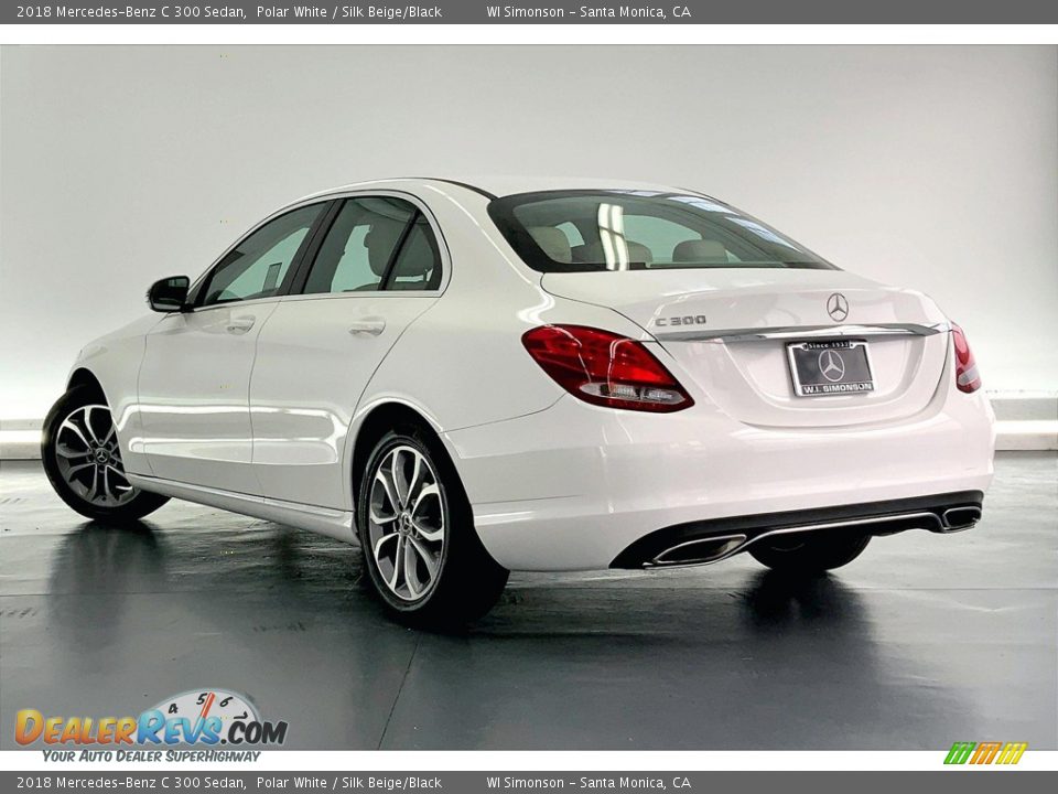 2018 Mercedes-Benz C 300 Sedan Polar White / Silk Beige/Black Photo #10