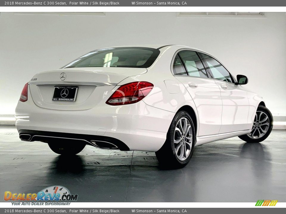 2018 Mercedes-Benz C 300 Sedan Polar White / Silk Beige/Black Photo #13